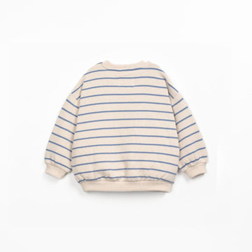 Gestreepte jersey sweater - Watercolor